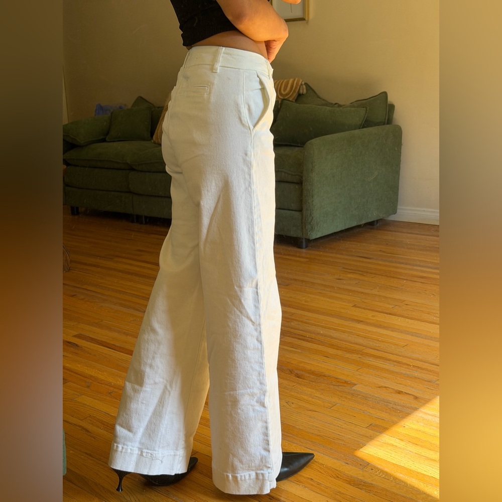 BCBGeneration White Wide-Leg Trousers - Picture 2 of 5